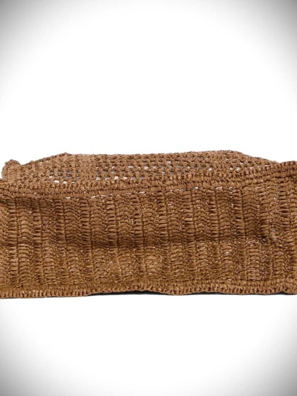 SAM EDELMAN Lizzie Raffia Tote in Dark Brown Color - Picture 6 of 7